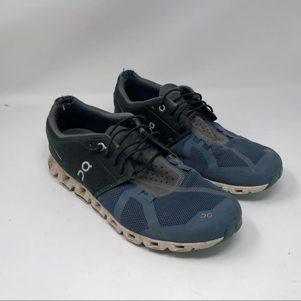 On Cloud Running 50/50 Black Men's  Sz 9 heel lining wear